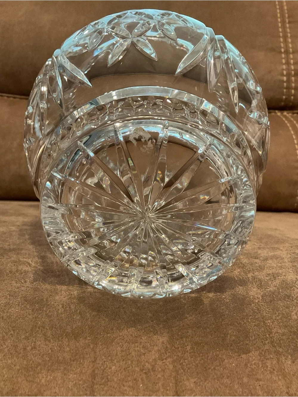 Vintage Crystal Cut Vase